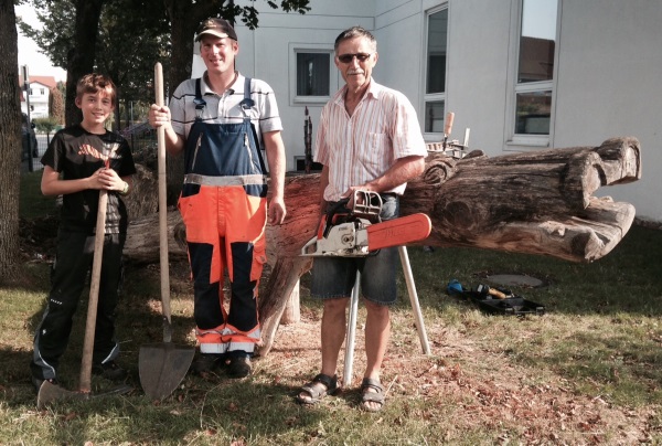 Woody im Pausenhof der Von-Imhof-Grundschule wird restauriert!